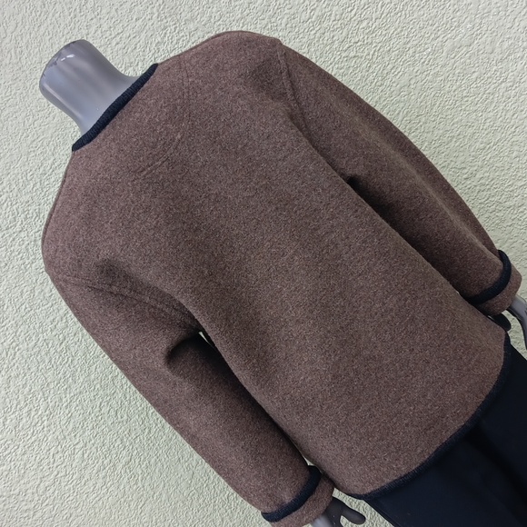 GEIGER COLLECTION (AUSTRIA) LADIES CRESTED PURE WOOL LUXURY SWEATER-COAT - Picture 10 of 17